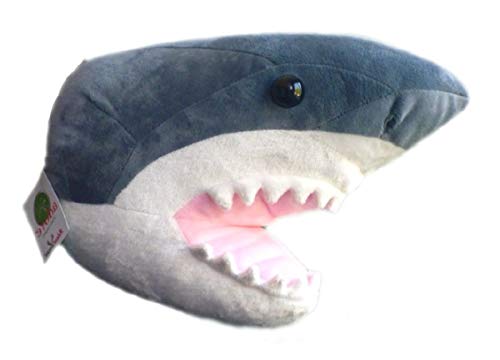 12" Shark Head Plush Stuffed Animal Wall Mount R423677
