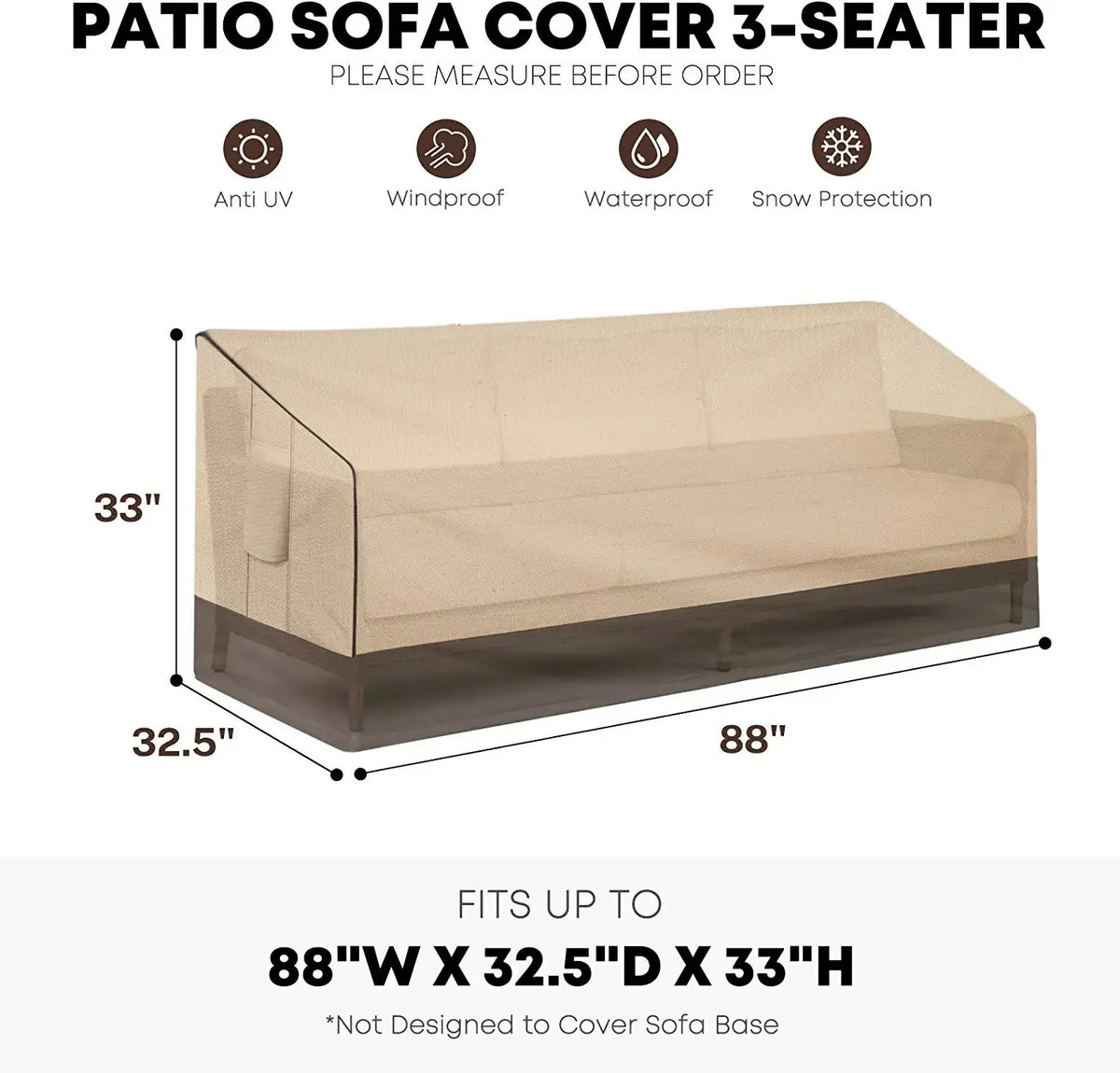 Waterproof 600D Heavy Duty Patio Furniture Cover O6978
