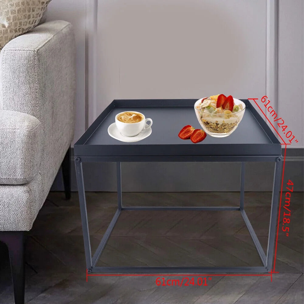 24" Square Metal Coffee Table M9825
