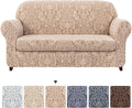 2-Piece Jacquard Damask Sofa Slipcover Z49405