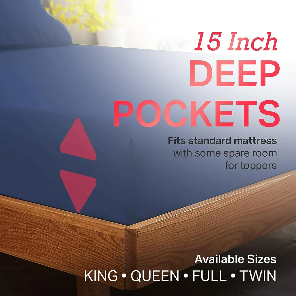 100% Cotton 4 Pcs King Size Bed Sheets V825355