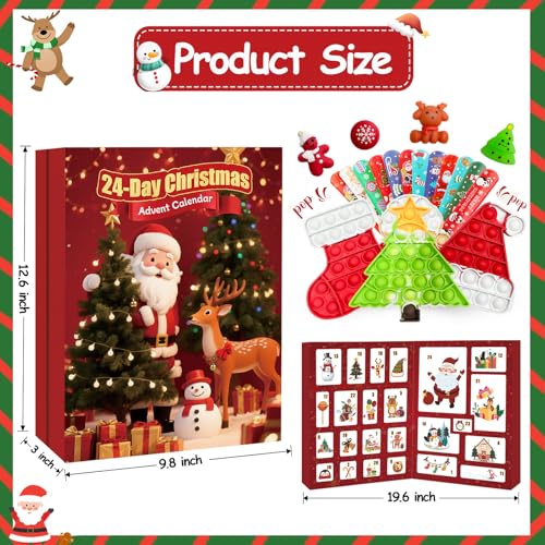 Fidget Advent Calendar 2025 with 24 Days of Surprises D493485
