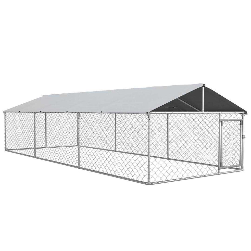 Large Outdoor Dog Kennel with Waterproof UV Resistant Roof N945010