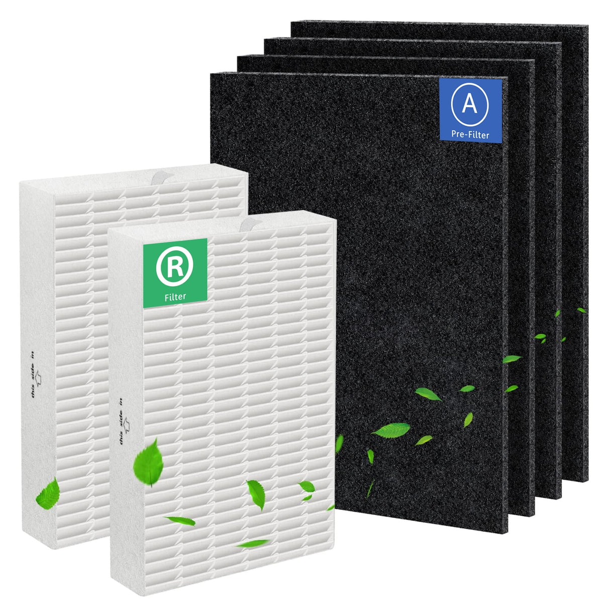 HEPA Replacement Filter R with 4 Carbon Pre-Filters J452