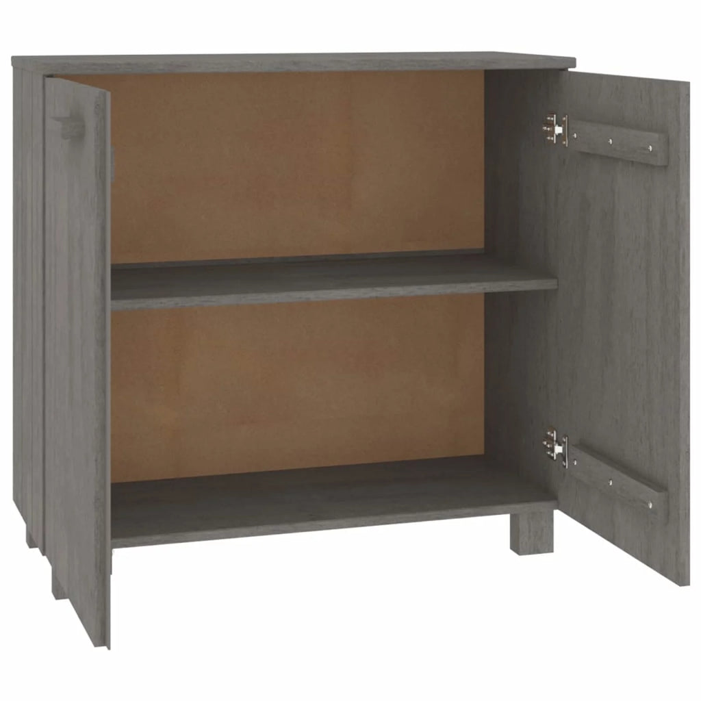 Wooden Sideboard with 2 Doors Pine Wood Storage Cabinet T3261