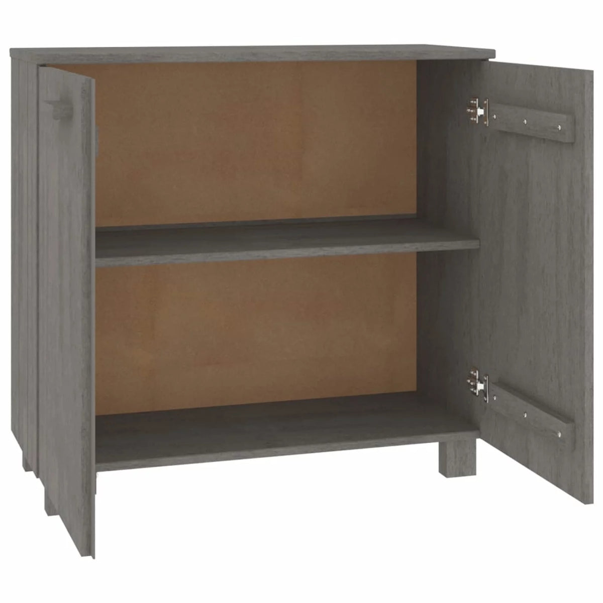 Wooden Sideboard with 2 Doors Pine Wood Storage Cabinet T3261