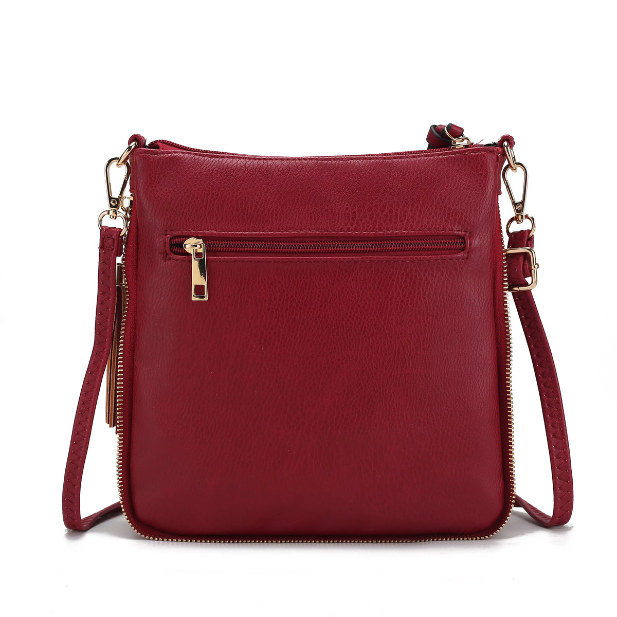 Faux Leather Expandable Crossbody Bag E266