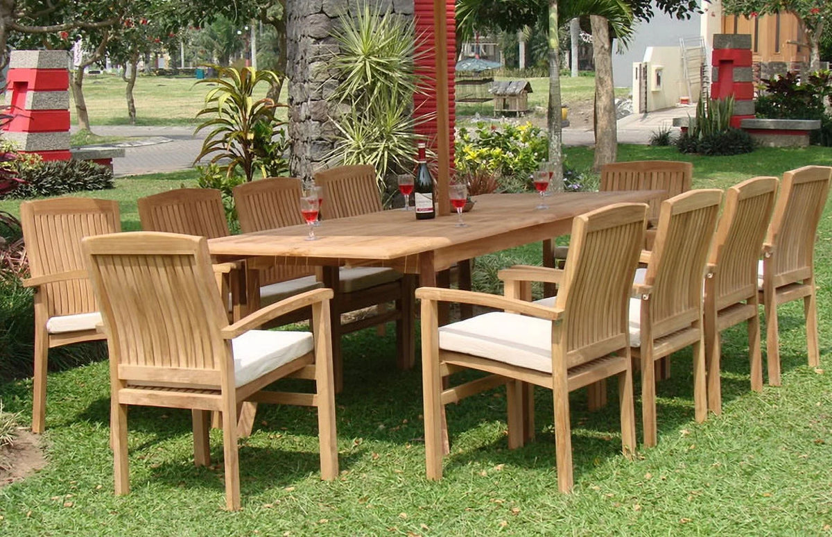 10 Seater 11 Pc Teak Dining Set A6256