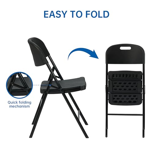 10 Pack 800 LBS White Folding Chairs P724