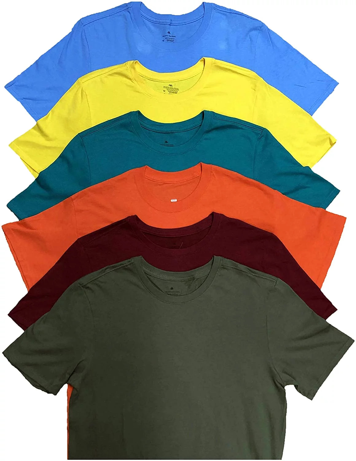 12 Packs Mens Cotton Crew Neck Short Sleeve T-Shirts X269358