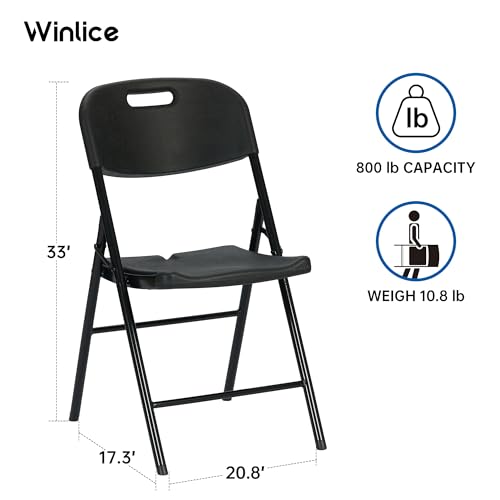 10 Pack 800 LBS White Folding Chairs P724