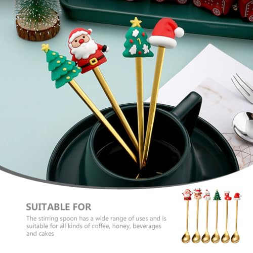 Stainless Steel Christmas Spoon Set 6 Pack A7652