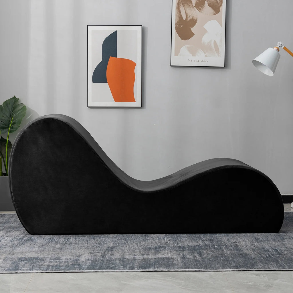 Yoga Chaise with Washable Cover, Side Pockets, Non-Slip Bottom W1149