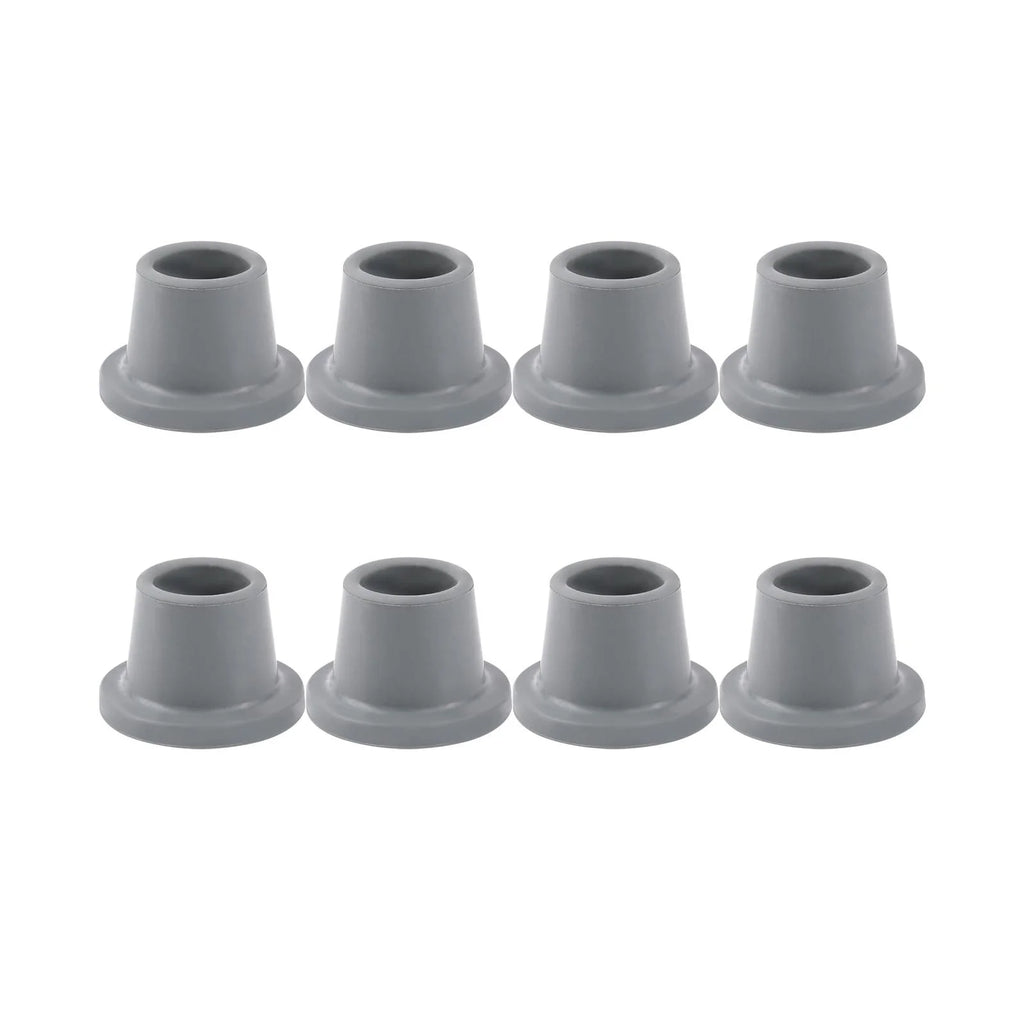8x Shower Chair Feet Gray Rubber P71747