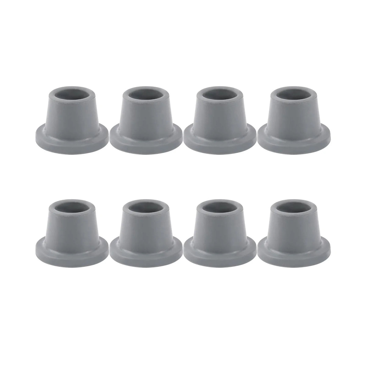 8x Shower Chair Feet Gray Rubber P71747