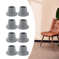 8x Shower Chair Feet Gray Rubber P71747