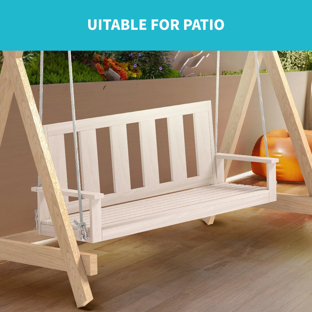 Wood Outdoor Swing with 2-3 Seat, 700LBS Weight Capacity M5971