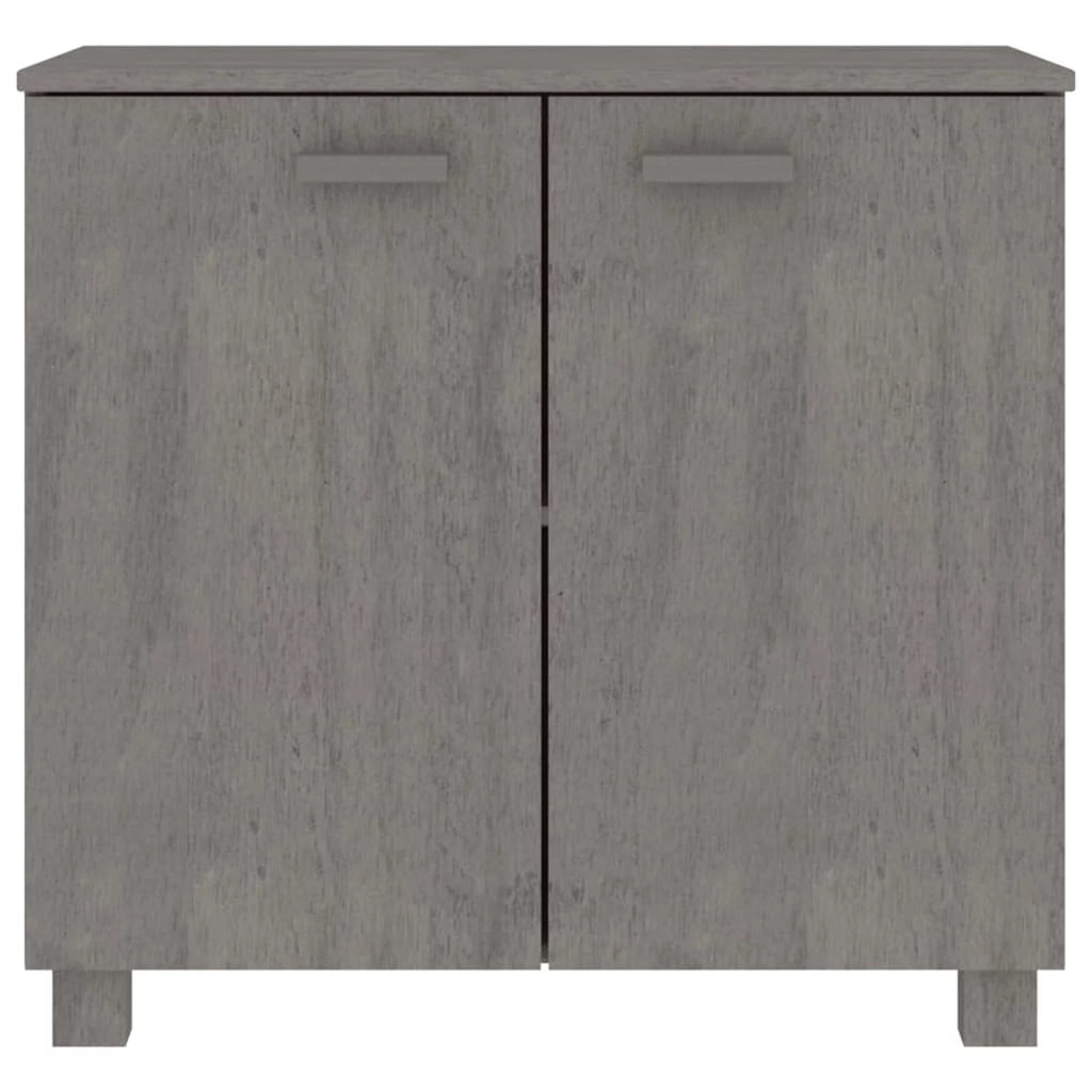 Wooden Sideboard with 2 Doors Pine Wood Storage Cabinet T3261