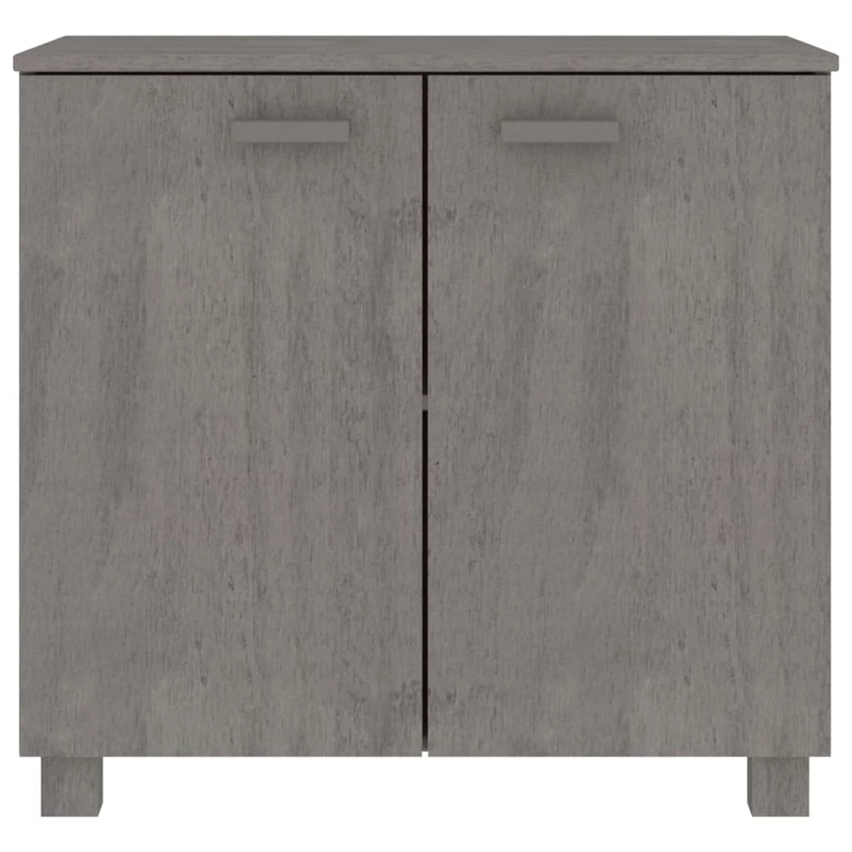 Wooden Sideboard with 2 Doors Pine Wood Storage Cabinet T3261