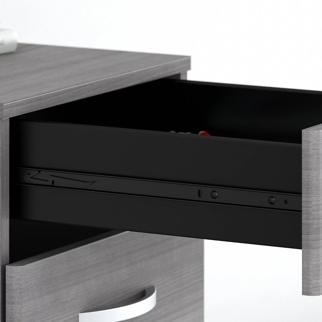 3 Drawer Mobile File Cabinet in Platinum Gray F48399