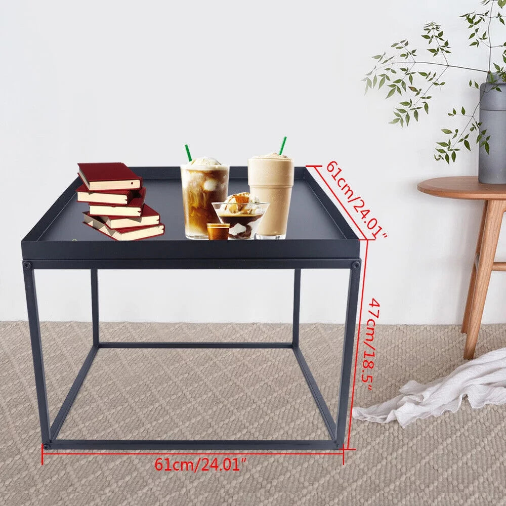 24" Square Metal Coffee Table M9825