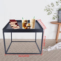 24" Square Metal Coffee Table M9825