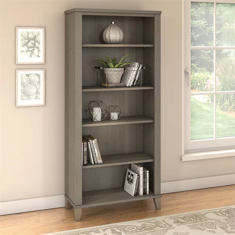 5 Shelf Bookcase in Ash Gray W575252