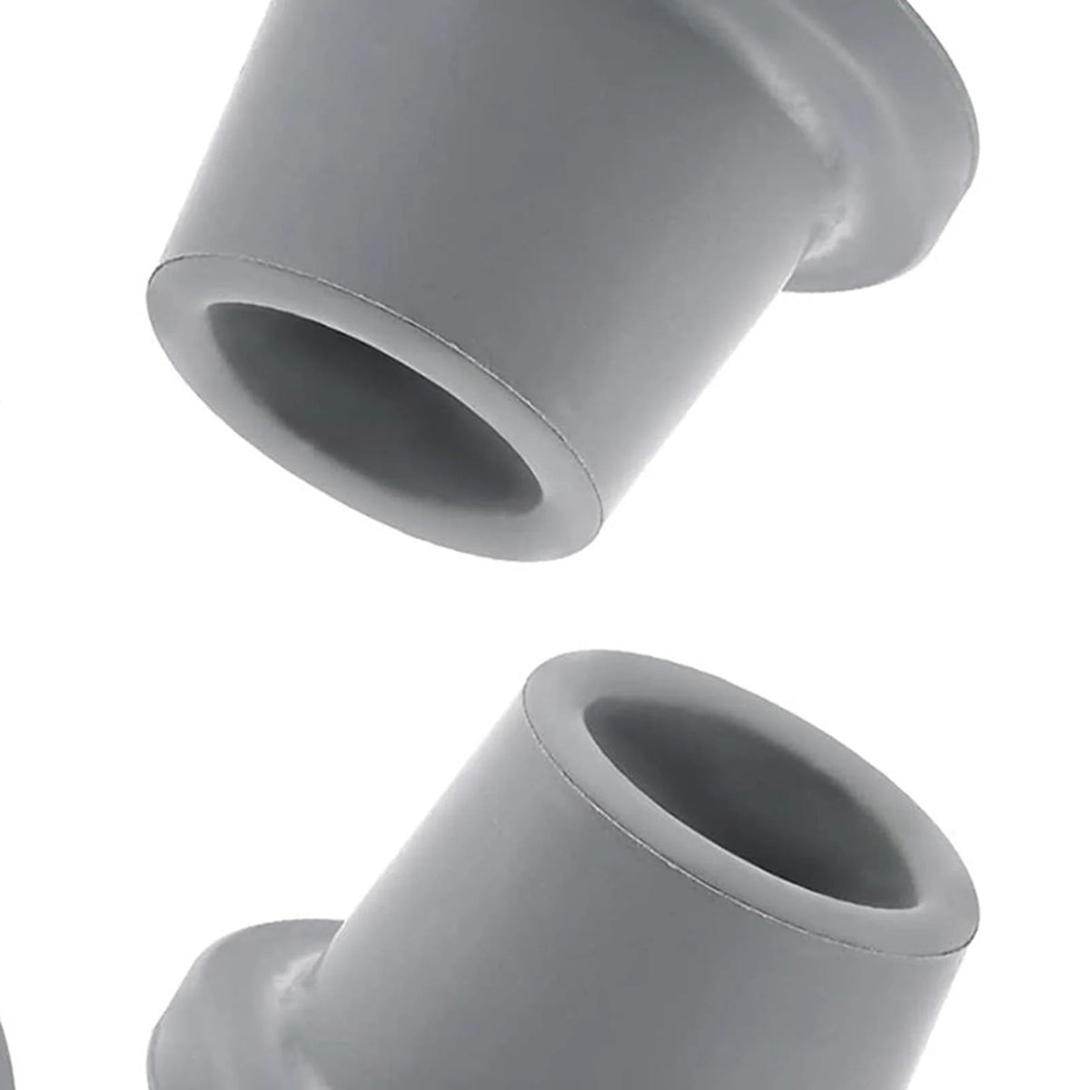 8x Shower Chair Feet Gray Rubber P71747