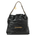 Quilted Calfskin Black Bag V97486