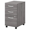3 Drawer Mobile File Cabinet in Platinum Gray F48399