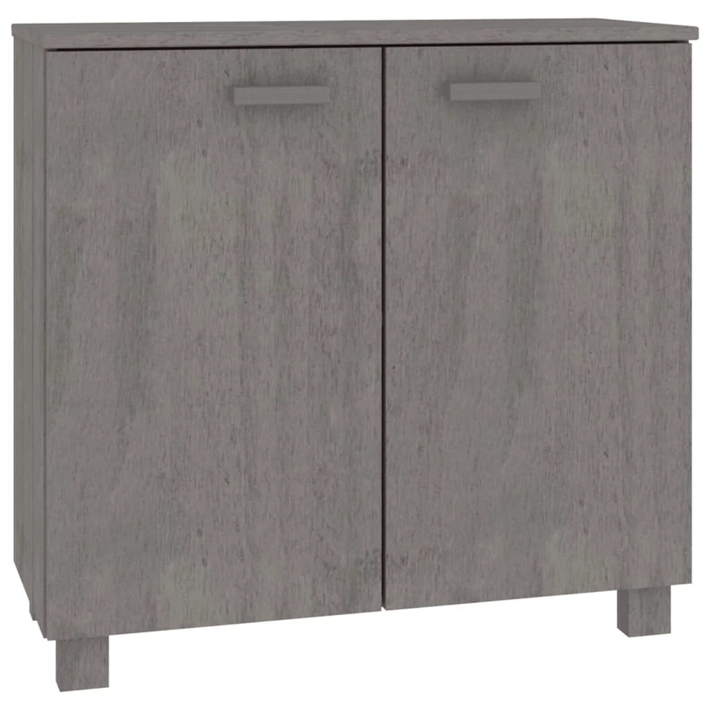Wooden Sideboard with 2 Doors Pine Wood Storage Cabinet T3261