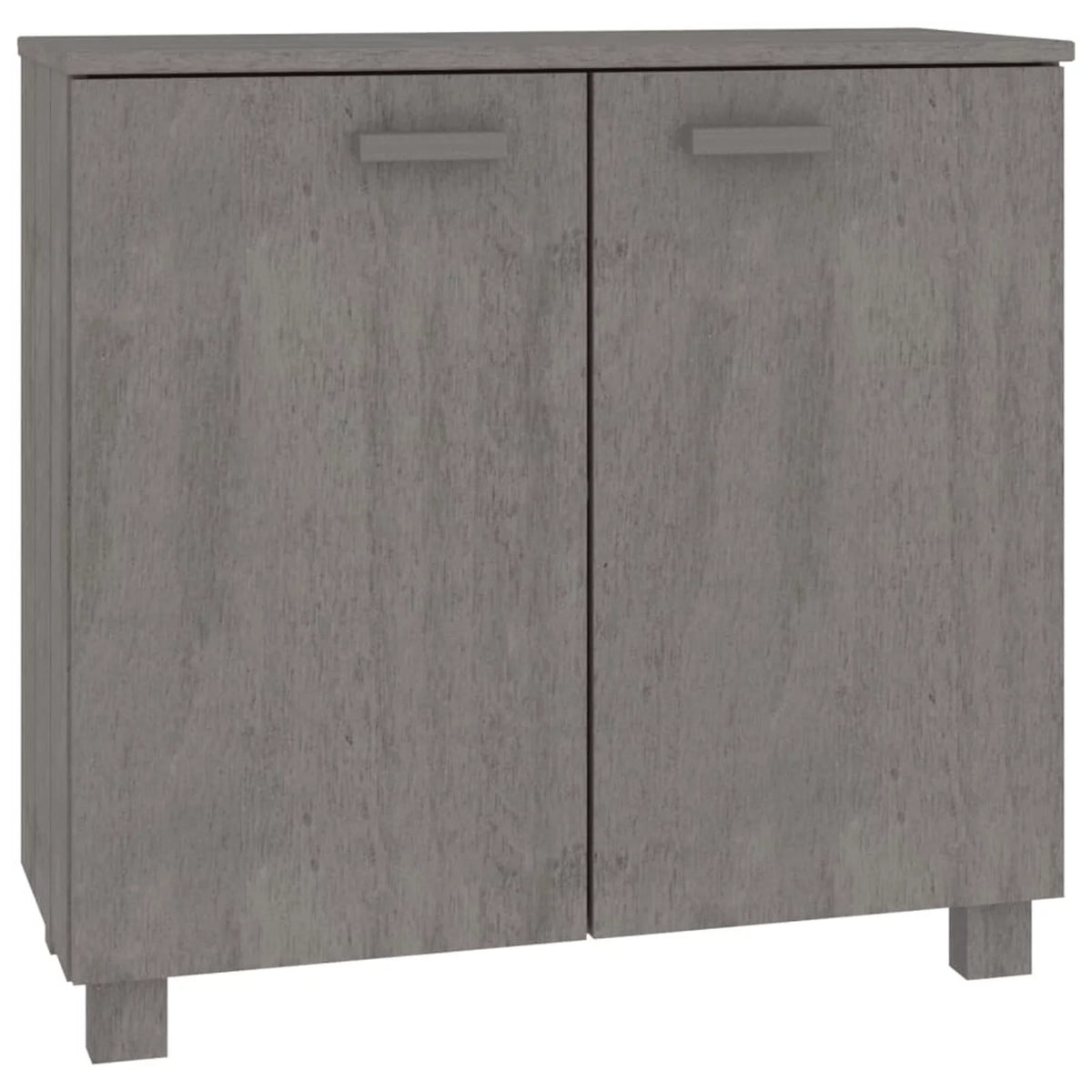 Wooden Sideboard with 2 Doors Pine Wood Storage Cabinet T3261