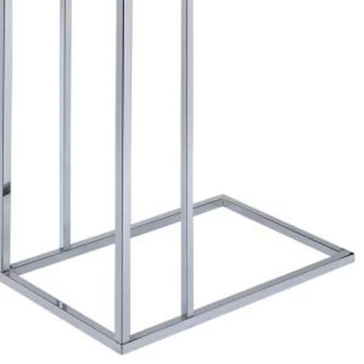Weathered Oak and Chrome Side Table T40720
