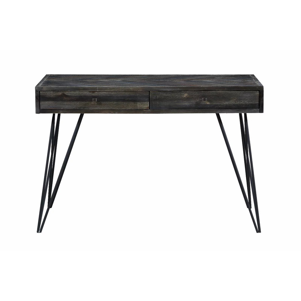 White Wood 2 Drawer Writing Desk V15135