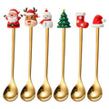 Stainless Steel Christmas Spoon Set 6 Pack A7652