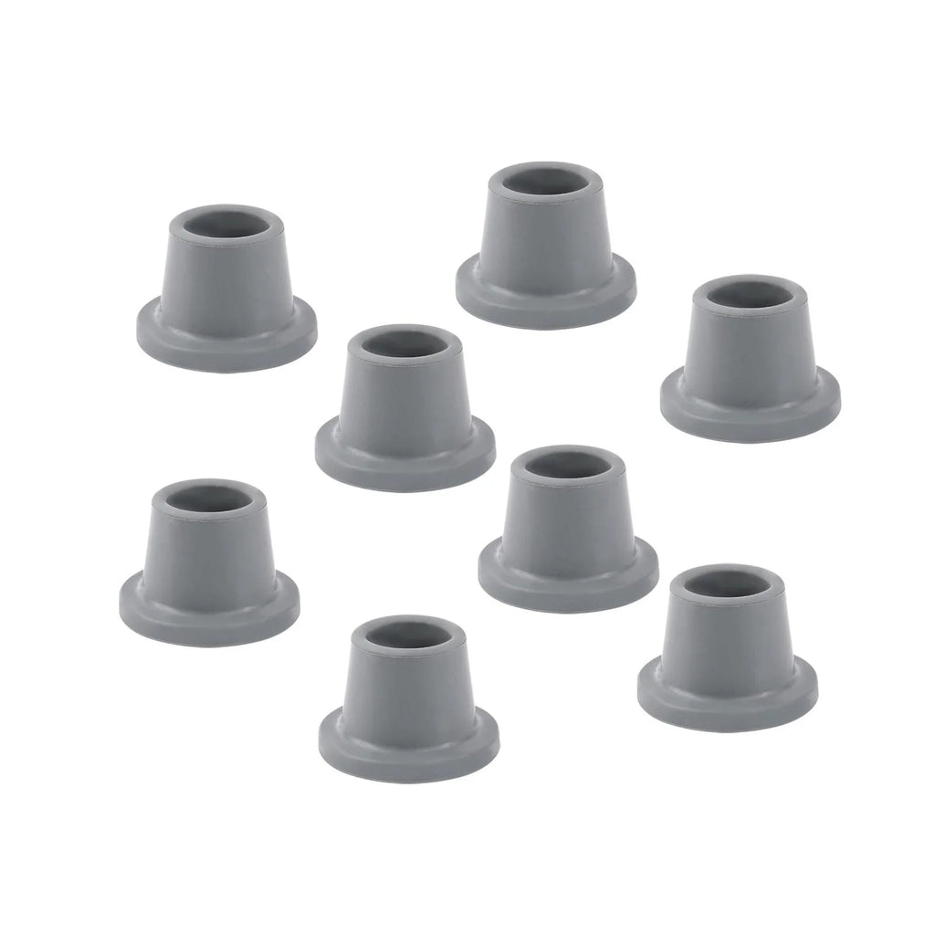 8x Shower Chair Feet Gray Rubber P71747
