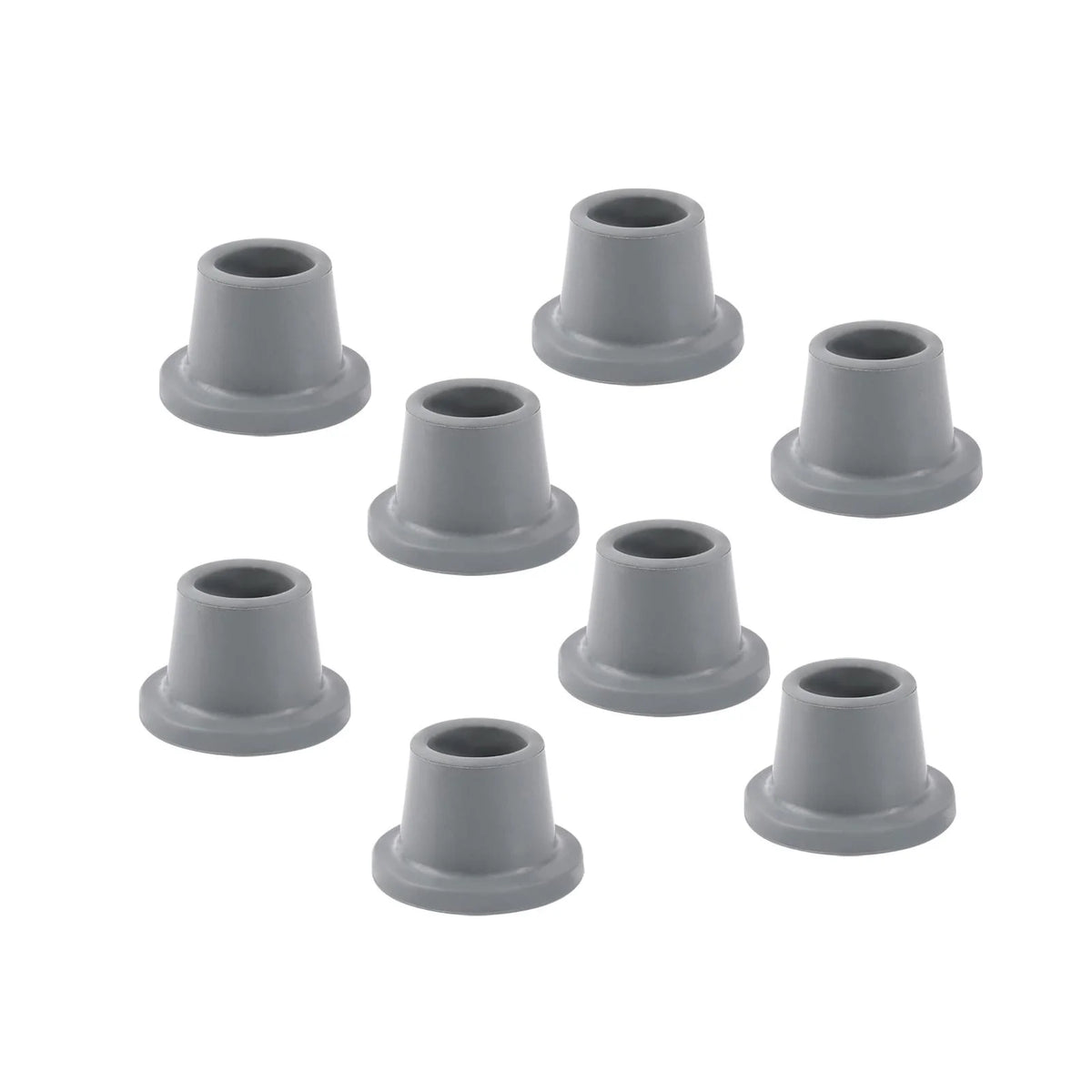 8x Shower Chair Feet Gray Rubber P71747