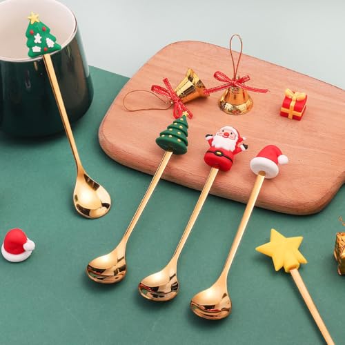 Stainless Steel Christmas Spoon Set 6 Pack A7652