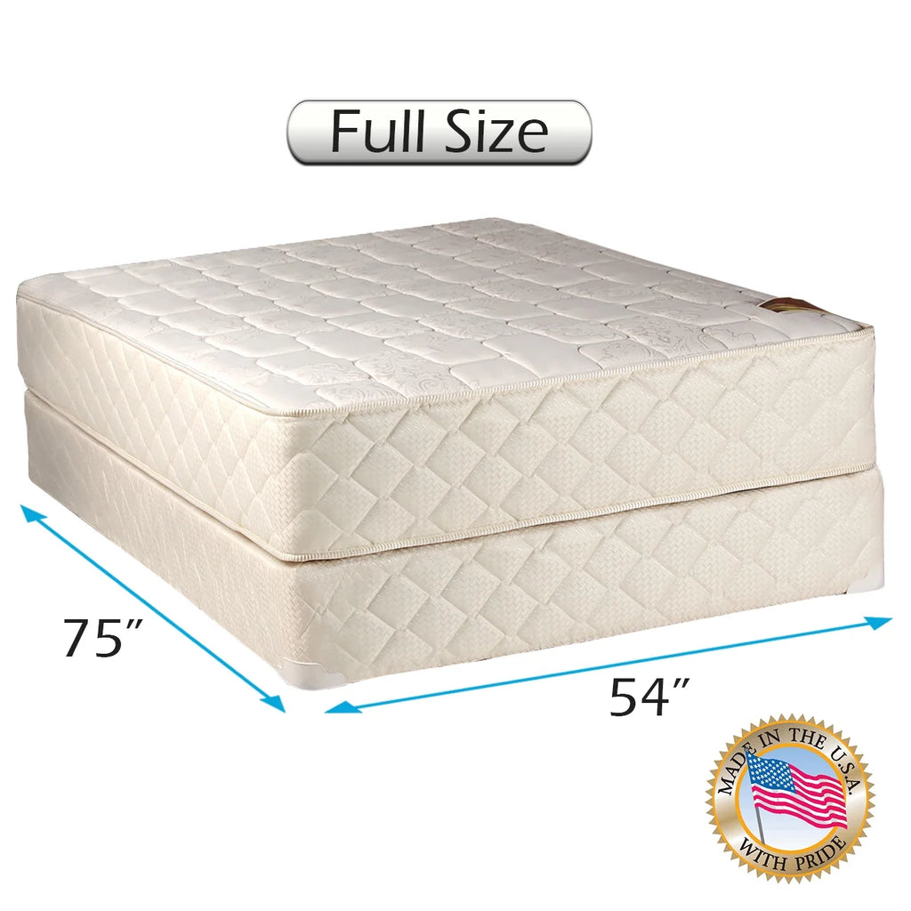 2-Sided Gentle Firm Mattress Set with Bed Frame Full G223353