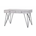 White Wood 2 Drawer Writing Desk V15135