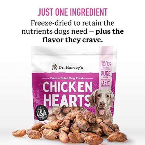 Freeze Dried Chicken Hearts Dog Treats Y88877