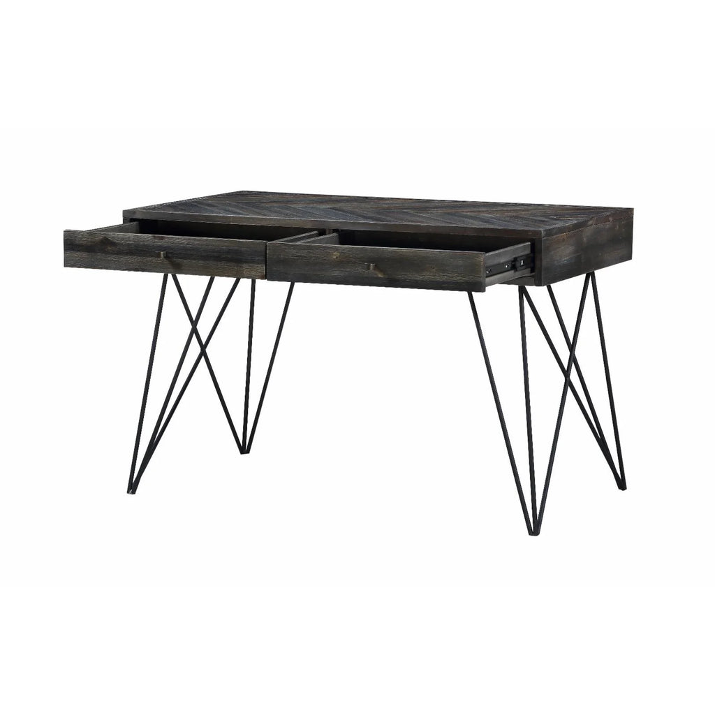White Wood 2 Drawer Writing Desk V15135