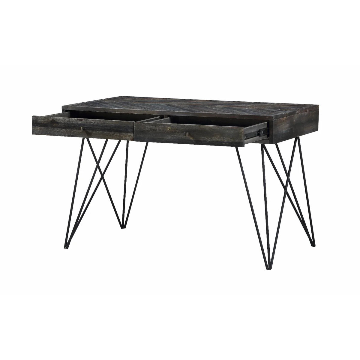 White Wood 2 Drawer Writing Desk V15135