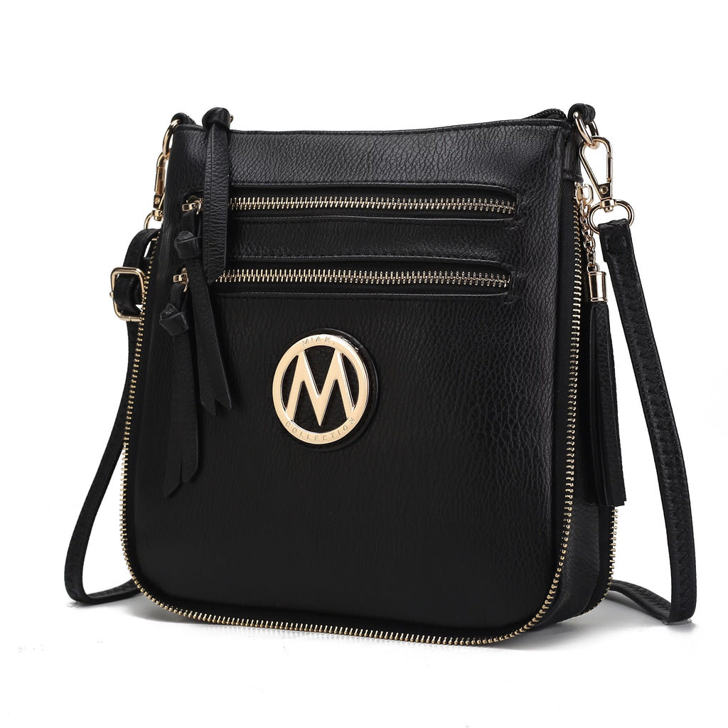 Faux Leather Expandable Crossbody Bag E266