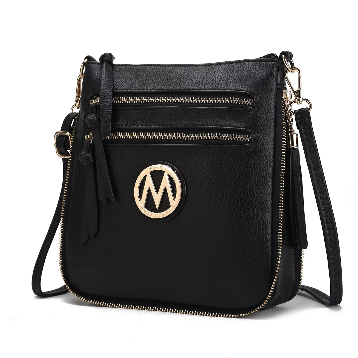 Faux Leather Expandable Crossbody Bag E266