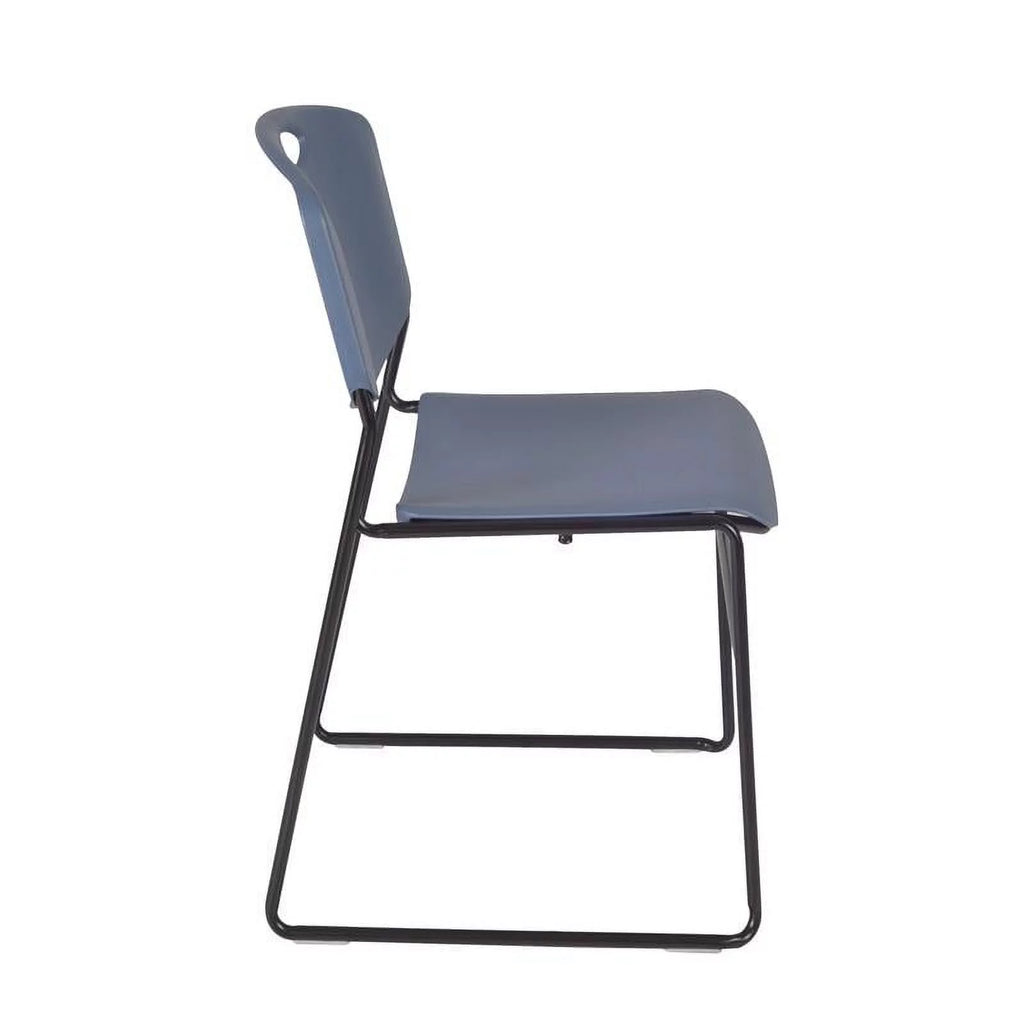 48" Square Breakroom Table & 4 Stack Chairs O2469
